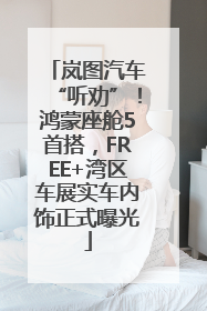 岚图汽车“听劝”！鸿蒙座舱5首搭，FREE+湾区车展实车内饰正式曝光