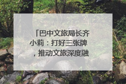 巴中文旅局长齐小莉：打好三张牌，推动文旅深度融合｜文旅局长说