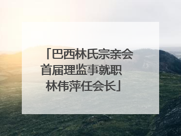 巴西林氏宗亲会首届理监事就职 林伟萍任会长