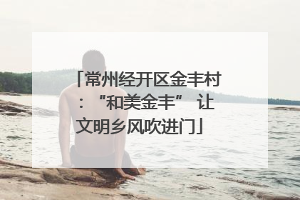 常州经开区金丰村：“和美金丰” 让文明乡风吹进门