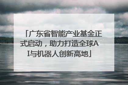 广东省智能产业基金正式启动，助力打造全球AI与机器人创新高地