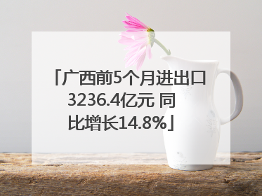 广西前5个月进出口3236.4亿元 同比增长14.8%