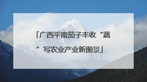 广西平南茄子丰收“蔬”写农业产业新图景