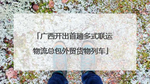 广西开出首趟多式联运物流总包外贸货物列车