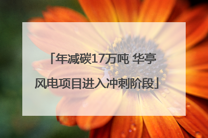 年减碳17万吨 华亭风电项目进入冲刺阶段