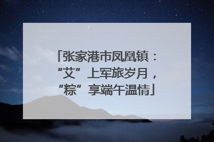 张家港市凤凰镇：“艾”上军旅岁月，“粽”享端午温情