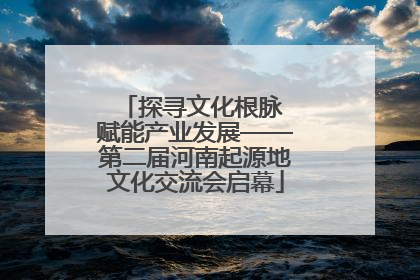 探寻文化根脉 赋能产业发展——第二届河南起源地文化交流会启幕