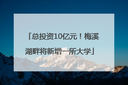 总投资10亿元！梅溪湖畔将新增一所大学