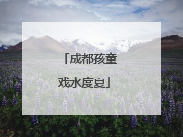 成都孩童戏水度夏