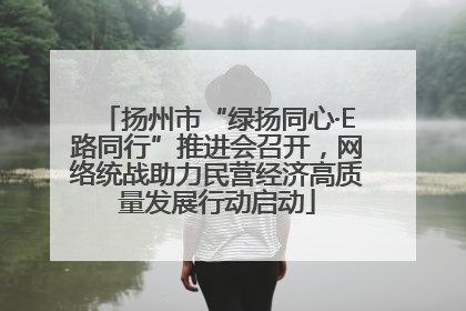 扬州市“绿扬同心·E路同行”推进会召开，网络统战助力民营经济高质量发展行动启动