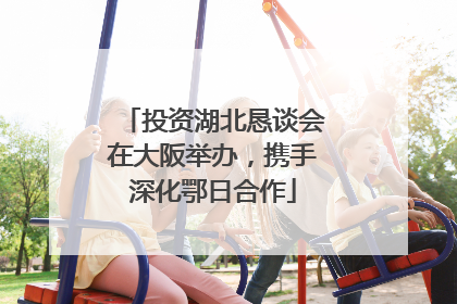 投资湖北恳谈会在大阪举办，携手深化鄂日合作