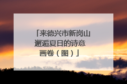 来德兴市新岗山 邂逅夏日的诗意画卷（图）