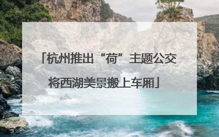 杭州推出“荷”主题公交 将西湖美景搬上车厢