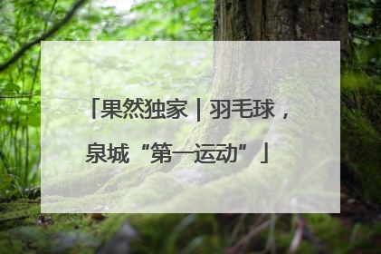 果然独家｜羽毛球，泉城“第一运动”