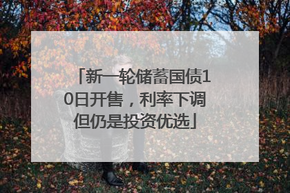 新一轮储蓄国债10日开售，利率下调但仍是投资优选