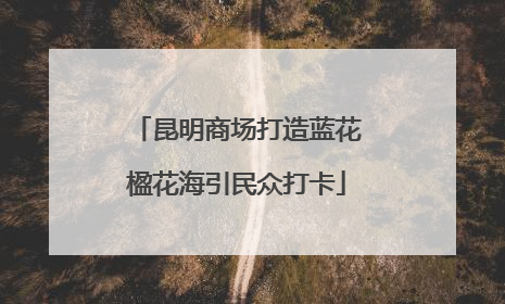 昆明商场打造蓝花楹花海引民众打卡