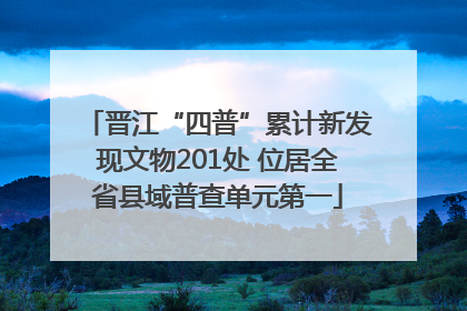 晋江“四普”累计新发现文物201处 位居全省县域普查单元第一