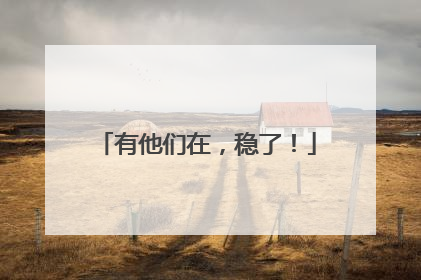 有他们在，稳了！