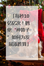 每秒10亿亿次！鹤壁“神算子”如何为发展添胜算