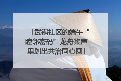 武锅社区的端午“睦邻密码”龙舟桨声里划出共治同心圆