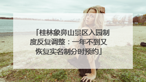 桂林象鼻山景区入园制度反复调整：一年不到又恢复实名制分时预约