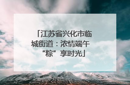 江苏省兴化市临城街道：浓情端午 “粽”享时光