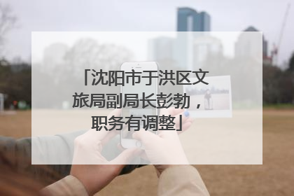 沈阳市于洪区文旅局副局长彭勃，职务有调整