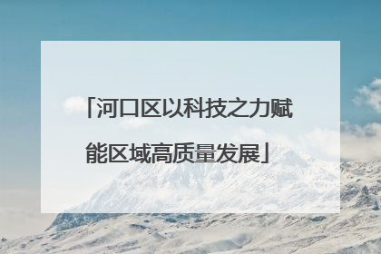 河口区以科技之力赋能区域高质量发展