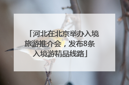 河北在北京举办入境旅游推介会，发布8条入境游精品线路