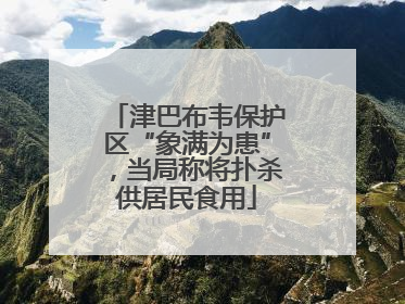 津巴布韦保护区“象满为患”，当局称将扑杀供居民食用