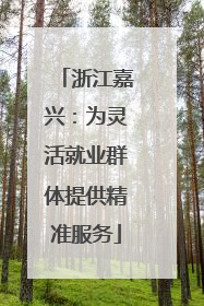 浙江嘉兴：为灵活就业群体提供精准服务