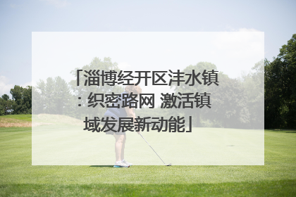 淄博经开区沣水镇：织密路网 激活镇域发展新动能