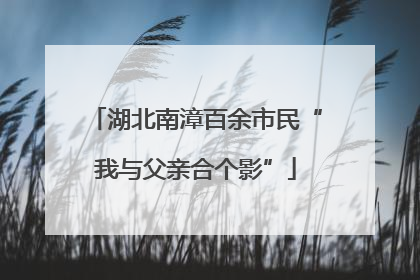 湖北南漳百余市民“我与父亲合个影”