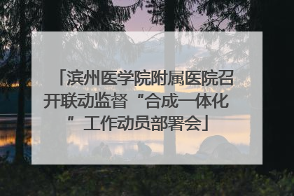 滨州医学院附属医院召开联动监督“合成一体化”工作动员部署会