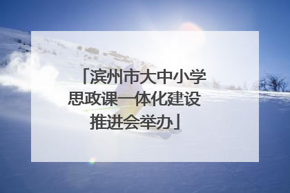 滨州市大中小学思政课一体化建设推进会举办