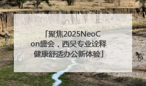 聚焦2025NeoCon盛会，西昊专业诠释健康舒适办公新体验