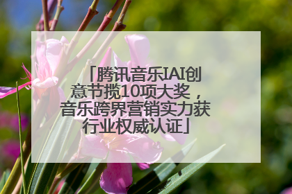 腾讯音乐IAI创意节揽10项大奖，音乐跨界营销实力获行业权威认证