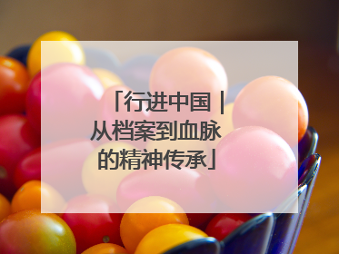 行进中国｜从档案到血脉的精神传承