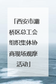 西安市灞桥区总工会组织集体协商现场观摩活动