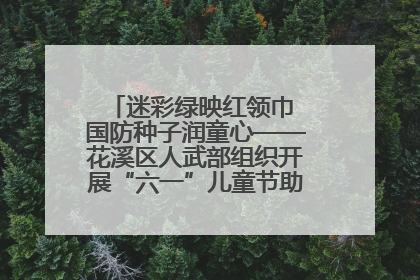 迷彩绿映红领巾 国防种子润童心——花溪区人武部组织开展“六一”儿童节助学兴教活动