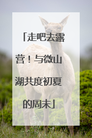 走吧去露营！与微山湖共度初夏的周末