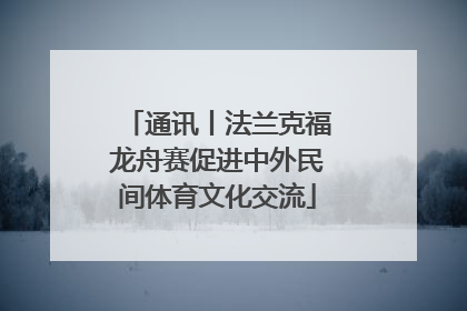 通讯丨法兰克福龙舟赛促进中外民间体育文化交流