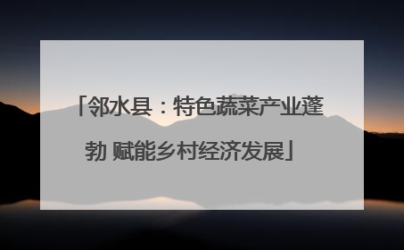 邻水县：特色蔬菜产业蓬勃 赋能乡村经济发展