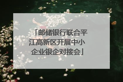 邮储银行联合平江高新区开展中小企业银企对接会