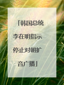 韩国总统李在明指示停止对朝扩音广播