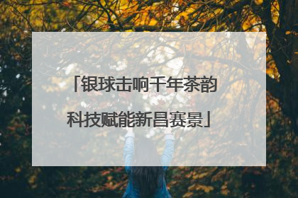 银球击响千年茶韵 科技赋能新昌赛景
