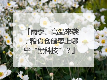雨季、高温来袭，粮食仓储要上哪些“黑科技”？