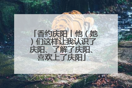 香约庆阳丨他（她）们这样让我认识了庆阳、了解了庆阳、喜欢上了庆阳