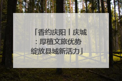 香约庆阳丨庆城：厚植文旅优势 绽放县域新活力