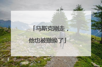 马斯克刚走，他也被撤换了
